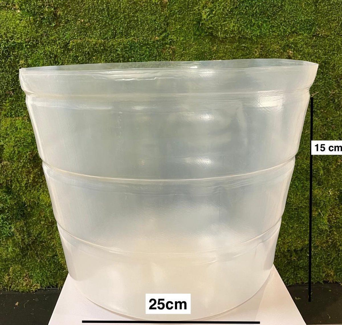 MosBiz Waterdichte inzethoes rond 25x15cm - Transparant