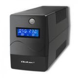 Qoltec Monolith UPS Dubbele conversie (online) 0,45 kVA 240 W Zwart