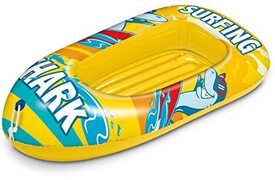 Mondo Toys - Surfing Shark Boat - tank met opblaasbare basis, rubberboot voor kinderen, maat 112 cm - PVC, hittegelast - 16922