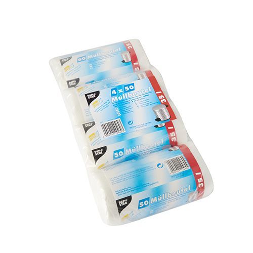Papstar 12460 Afvalzakken - 35 liter - 55cm - Transparant - 200 stuks