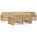 vidaXL Ensemble de canapés d'extérieur 7 pc Blanc et Beige Polyester