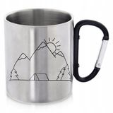 Artemis Piotr Sokołowski Inox Tasse de camping avec mousqueton - 350ml