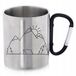 Artemis Piotr Sokołowski Inox Tasse de camping avec mousqueton - 350ml