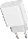 Inkax, chargeur mural USB-C, Power Delivery 20W, charge rapide, format compact, blanc