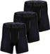 Under Armour Performance Tech 6" 3 Pack Solid Boxer Briefs