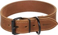 Flamingo Halsband Montana Cognac Leer Breed XL 49-59 cm