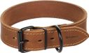 Flamingo Halsband Montana Cognac Leer Breed XL 49-59 cm