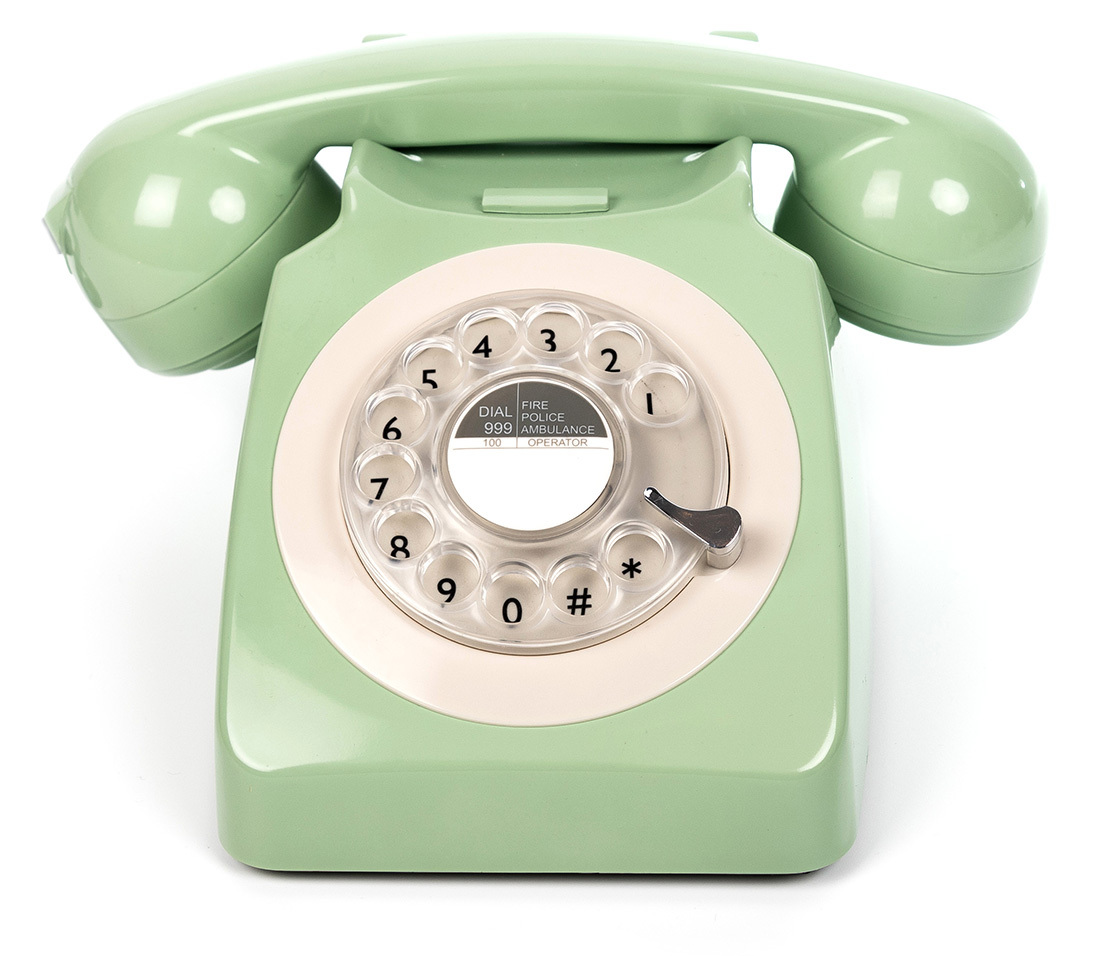 GPO 746ROTARYGRE Telefoon met draaischijf klassiek jaren ‘70 ontwerp