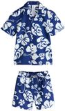 Next Jongens Set van zwembroek en overhemd Blauw