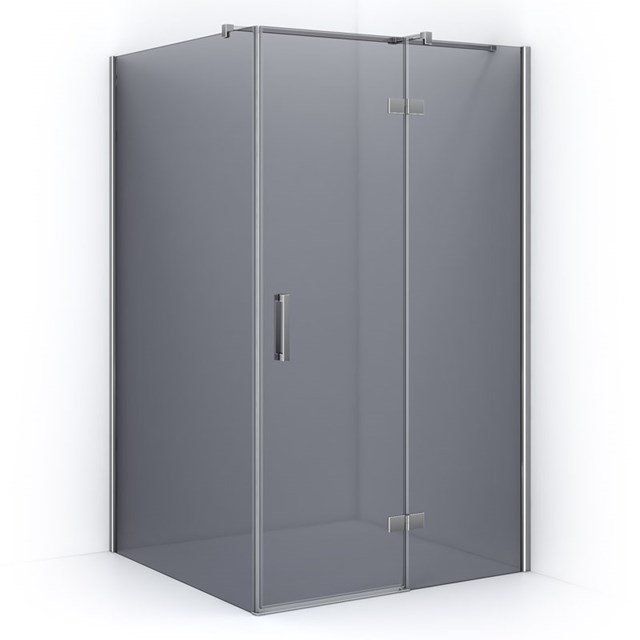 Maxaro Douchecabine Diamond 120x90cm 8mm Rookglas Veiligheidsglas Chroom