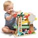Omgoods - Rampe de voiture dinosaure en bois pour tout-petits