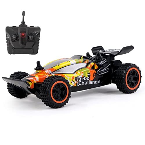 TURBO CHALLENGE - Buggy - Sunset Racer - Orange - 099310 - op afstand bestuurbaar - schaal 1:28 - batterijen niet inbegrepen - kunststof - vanaf 6