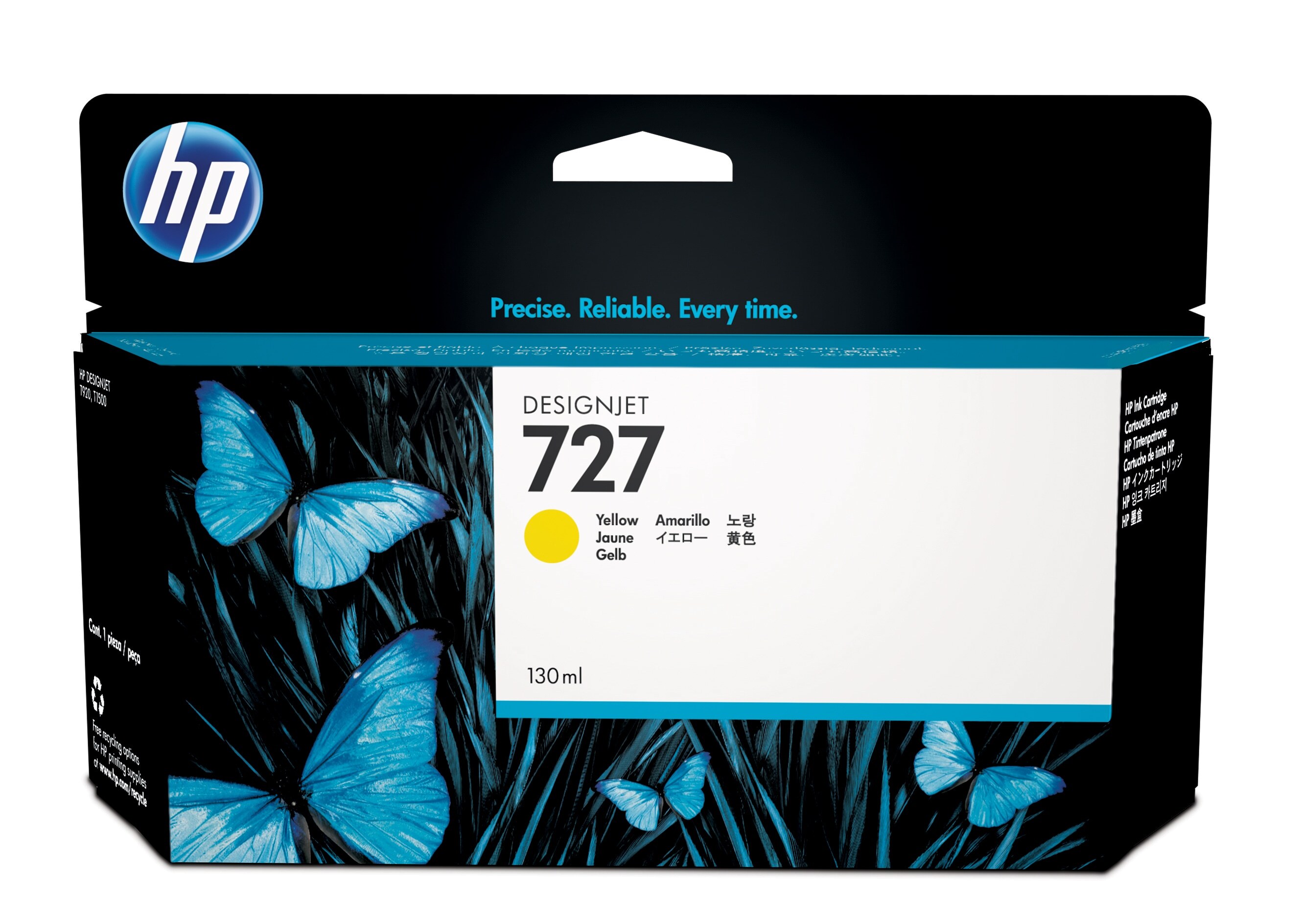 HP 727 gele DesignJet inktcartridge, 130 ml single pack / geel