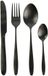 b-home-interieur.be Home Deco Factory Bestekset Tableware Collection - 16 delig - Zwart - RVS - 4 personen