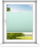 time4blinds - Plisségordijn zonder boren op maat gemaakt - Vouwgordijn - Plisségordijn privacy en zonwering - Eenvoudige installatie - Kant-en-klaar plisségordijn - 60x180 cm - Munt