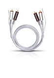OEHLBACH D1C2603 audio kabel 2 m 2 x RCA Zilver