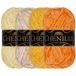 JubileeYarn Chenille Garen - Worsted Gewicht - 100g/Skein - Tinten Geel - 4 strengen