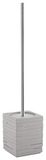 Gedy Quadrotto wc-borstel, hars, grijs, 9,5 x 9,5 x 46