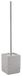 Gedy Quadrotto wc-borstel, hars, grijs, 9,5 x 9,5 x 46