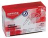OFFICE PRODUCTS 18082825-19 1000 stuks zilverkleurige metalen driehoekige paperclips 28 mm (10 x 100) / vernikkeld / papieren verpakking in praktische opbergdoos / papieren clips