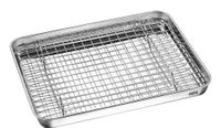GEFU VARIADO Universele Baktray met Rooster – RVS – 31,5 x 24,5 cm