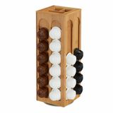 Porte-capsules pour capsules Dolce Gusto - pivotant - bambou - marron