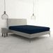 Italian Bed Linen Max Color Hoeslaken, 100% katoen, donkerblauw, tweepersoonsbed