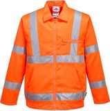 Portwest Hi-Vis Polyester Katoenen Bomberjack RT40 - Oranje - L