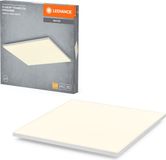 LEDVANCE Planon Frameloze plafondlamp in wit met geavanceerde LED-technologie, 40 W, vierkante vorm (600 x 600 mm), warm witte lichtkleur bij 3000 K, aluminium behuizing, matte PMMA diffuser