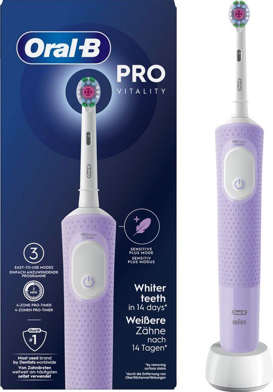 Oral-B Pro Vitality Lila Purple Elektrische Tandenborstel