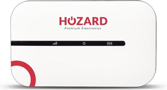 Hozard Hozard® MiFi Router - Draadloze WiFi Router - MiFi - 4G Simkaart - Mobiele 4G Netwerk - Compacte Hotspot - Wit