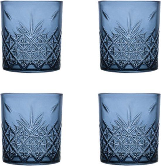 Pasabahce Timeless Waterglas - 35.5 cl - Blauw - 4 stuks