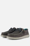 HEYDUDE Wally Sox Instappers grijs Canvas - Maat 41