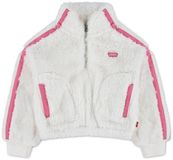 Levi's® Kids Sherpa Sweatshirt Met Halve Rits Wit 14 Jaar Meisje