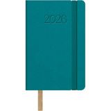 Dohe Manhattan Weekplanner 2026, zakformaat (8,5 x 13 cm), zachte kunstleren kaft, elastisch, 12 maanden januari tot december, jaarplanner in het Spaans met bladwijzer