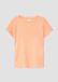 s.Oliver - Elastisch T-shirt van ribstof - Kinderen - Maat 116/122 - Lichtoranje