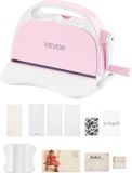 Vevor machine de découpe et de gaufrage manuelle, largeur de coupe 76 mm, rose