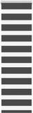 vidaXL Zebra rolgordijn 50x100 cm stofbreedte 45,9cm zwart