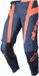 Alpinestars 2023 Techstar Arch pantalon tout-terrain adulte Bleu Foncé / Orange Vif – 34