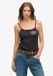 Superdry Athletic Essentials Camitop met Knopen en Print - Dames - Vesten - UK14-EU42 - Katoen - Geribbeld materiaal - Antraciet