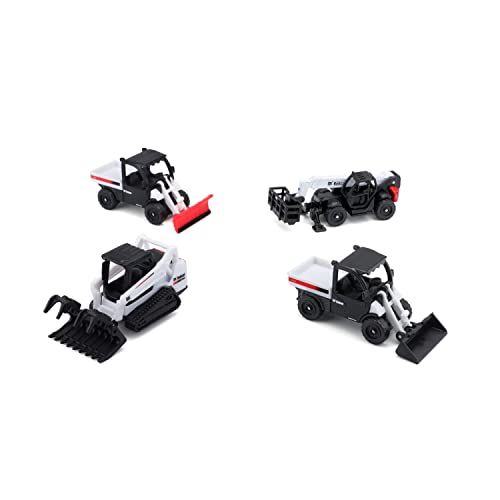 Maisto M12435 Bobcat Voertuig 4 Pack - Diverse Ontwerpen en Kleuren
