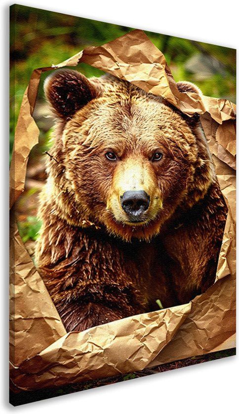 Merkloos / Sans marque Canvas Print - Beer Portrait - 50x70cm - Modern Wall Art