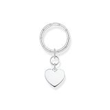Thomas Sabo Schlüsselring mit Anhänger in Form eines Herzes in Sterling Silber, KR14-637-21