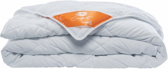 Silvana Comfort Light Oranje Dekbed - Eenpersoons - 140x200 cm - Synthetisch - Wit