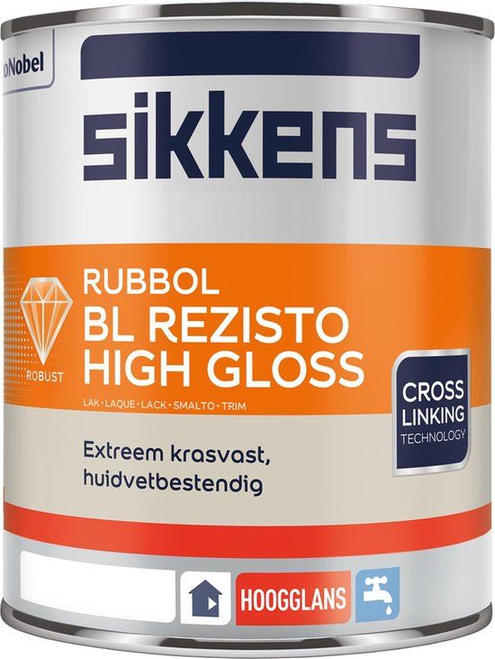 Sikkens Rubbol BL Rezisto High Gloss 1 liter wit