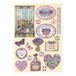 Provence Stamperia Provence gekleurde houten vormen