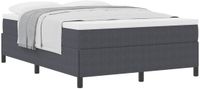 vidaXL Boxspringbed Donkergrijs 160 x 200 cm Corduroy stof