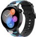 Strap-it Siliconen camouflage bandje - blauw