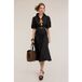 Motivi Poplin Chemisier Robe Noir