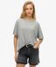 Superdry Femme T-shirt Studios Épaules Tombantes Coupe OverTaille Gris Taille: 36
